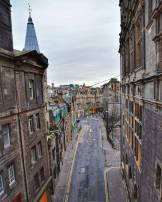 The elevated street views in Edinburgh were wonderful.
